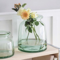 Medium Mickleton Recycled Glass Vase by Garden Trading